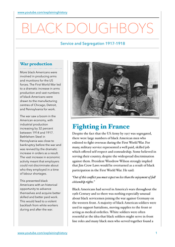 Black Soldiers in World War One