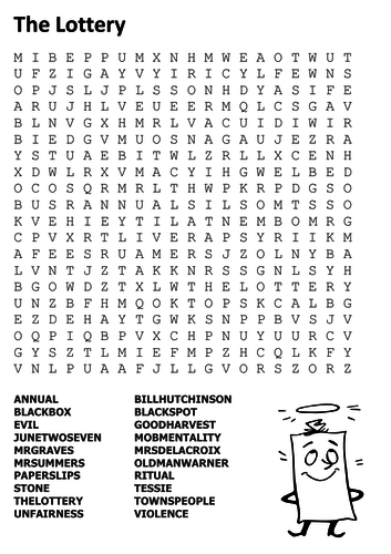 The Lottery Word Search