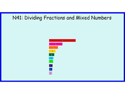 N41 Dividing Fractions and Mixed Numbers
