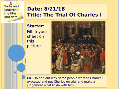 Why was charles i put on trial, The Trial and Execution of Charles I