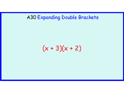 A30 Expanding Double Brackets
