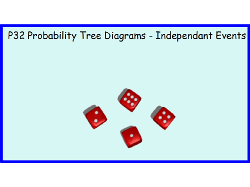 P32 Probability Tree Diagrams - Independant Events
