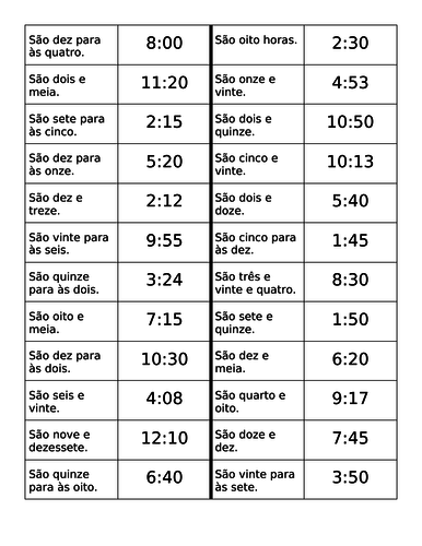 Elementary school Portuguese resources: school, education and the 