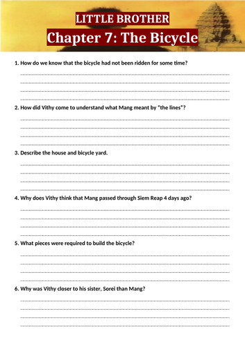 Little Brother: Activities for Chapters 7-12