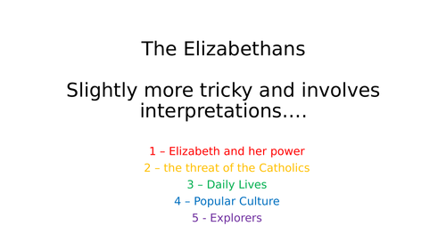 OCR SHP The Elizabethans Revision Booklets Units 1 -5
