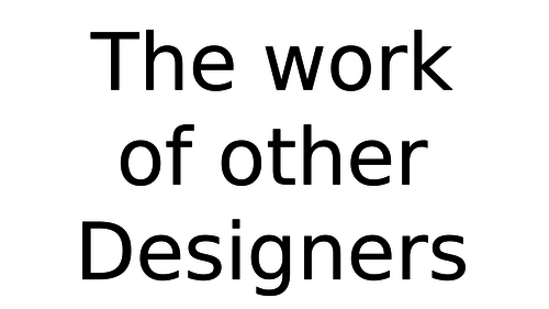 AQA GCSE DT Designers Display.