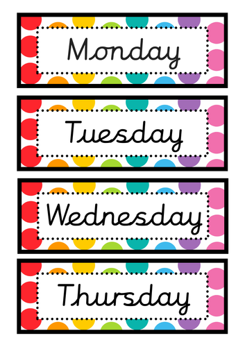 Calendar Set (Rainbow Pop)