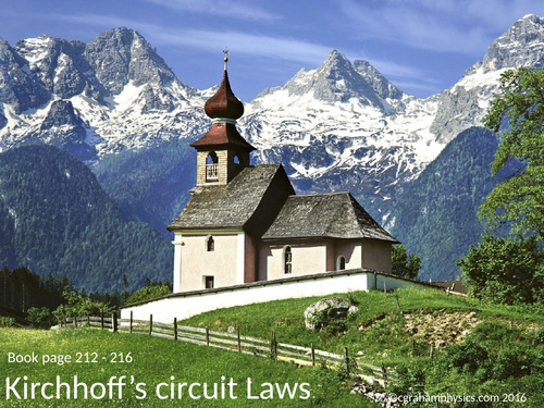 IB Topic 5 Electricity and Magnetism Lesson 6 Kirchhoff’s circuit laws HL + SL