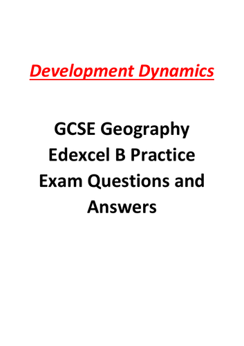 Development Dynamics Question and Answers