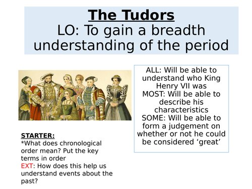 Tudors SOW