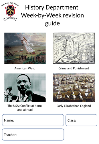 Edexcel 9-1 The American West, c1835- c1895 Revision Activity Booklet