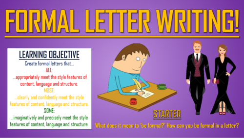 Formal Letter Writing! | Teaching Resources