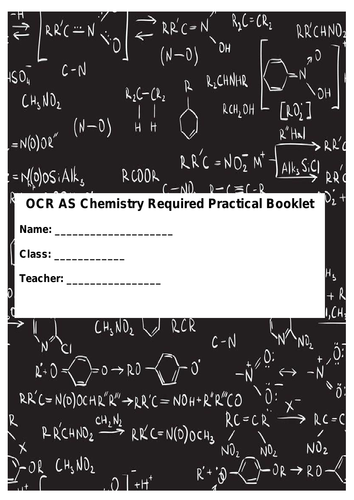 OCR AS CHEMISTRY REQUIRED PRACTICAL BOOKLET