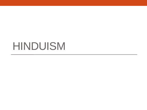 Hinduism series of lessons