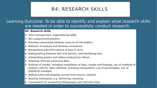 Unit 4 - Enquiries into Current Research - Full B4 powerpoint