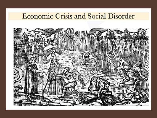 A Level, Unrest and Social Disorder in Elizabethan England.
