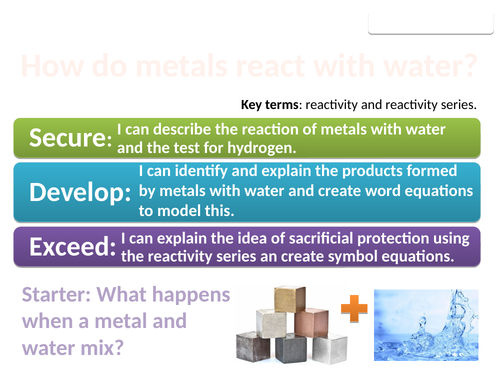 8Gc Metals and water (Exploring Science)
