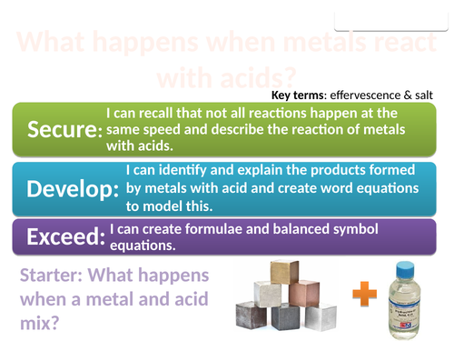 8Gd Metals and acids (Exploring Science)