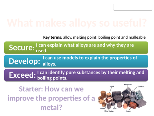 8Ge Pure metals and alloys (Exploring Science)