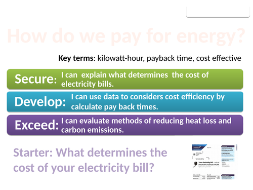 8Ke Paying for electricity (Exploring Science)