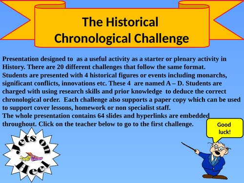 The Historical Chronological Challenge