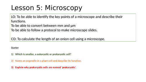 Microscopes overview