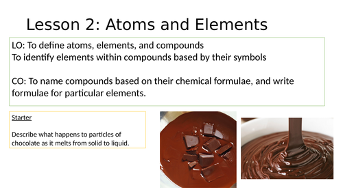Atoms and elements