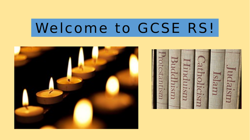 Religious Sudies GCSE Introduction and outline lesson (AQA)