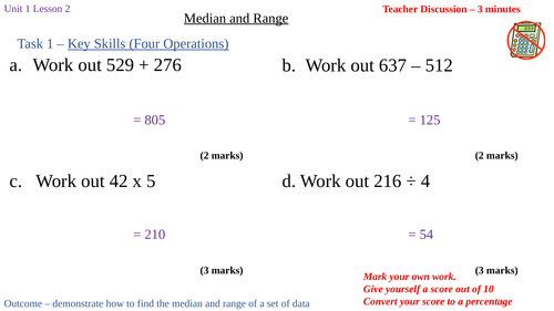 Y7 Unit 1 Analysing and Displaying Data (complete Unit Resources
