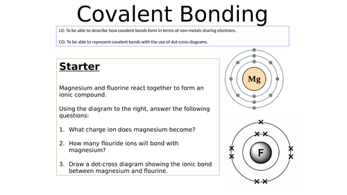 KS4 Covalent Bonding Whole Lesson | Teaching Resources