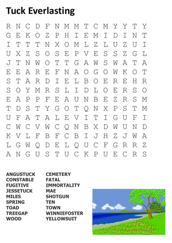 Tuck Everlasting Word Search