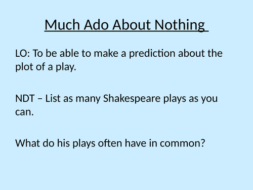 Much Ado Introduction to Characters