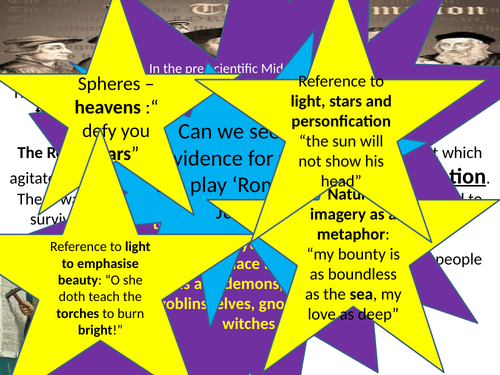 Romeo and Juliet: top set connections between context and text