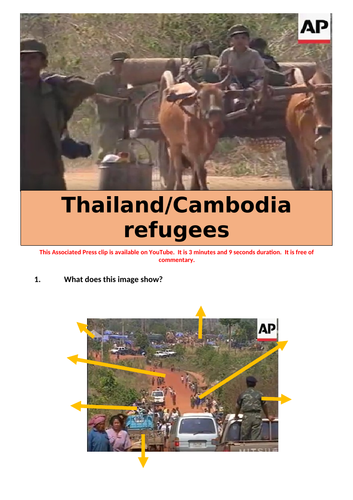 Thailand/Cambodia refugees flood into Thailand