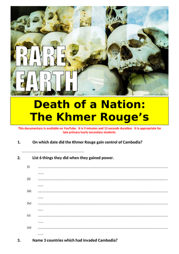 Death of a Nation: The Khmer Rouge's Cambodia