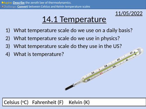 OCR A level Physics A: Temperature