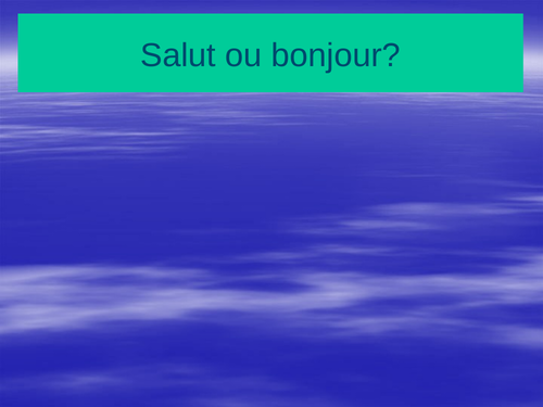 french song bonjour salut comment t'appelles tu