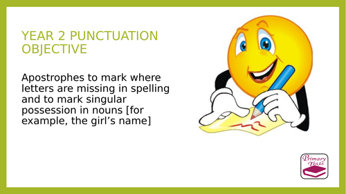 Year 2 SPaG PPT and Assessment: Apostrophes