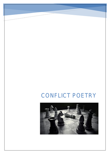 Conflict Poetry Workbook