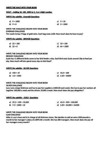 25 Mathematics worksheets!!! Outstanding Quality - Primary and Secondary.