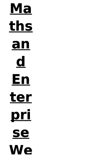 Maths Enterprise Week