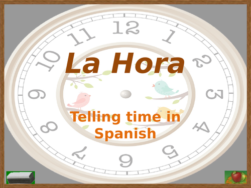 Hora (Time in Spanish) PowerPoint