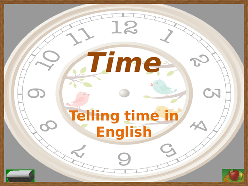 Time in English PowerPoint