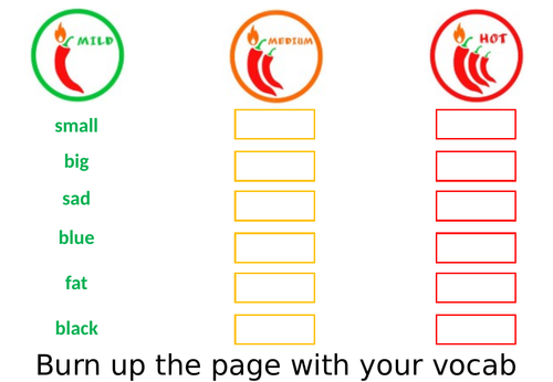 Vicious Vocabulary Lesson Starter