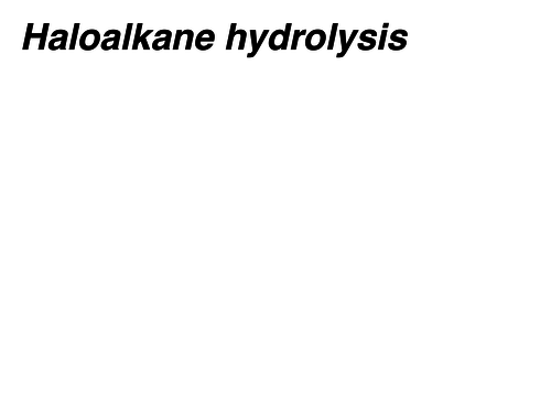 Halogenoalkanes nucleophilic substitution