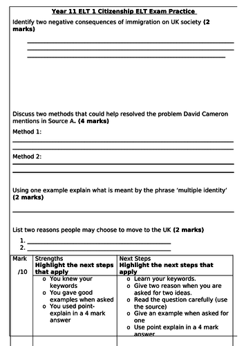 Citizenship activities for middle school image