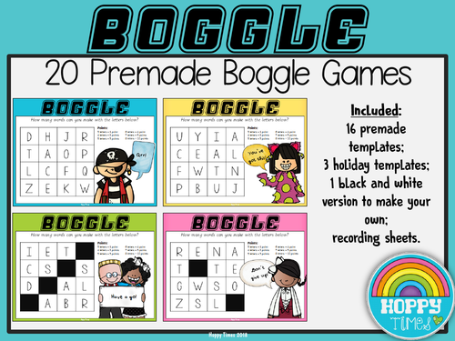 Boggle Word Games