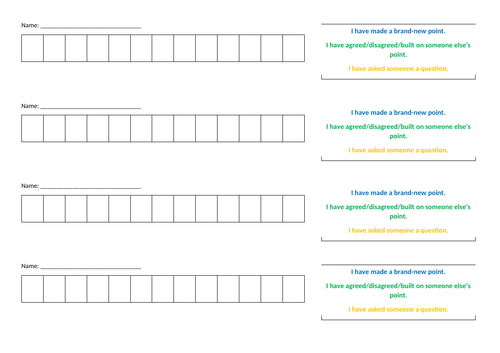 Oracy/PSHE session on memories