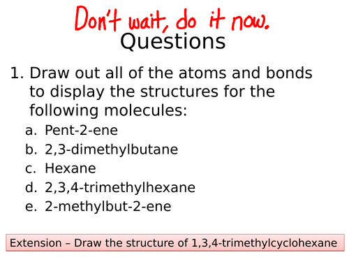 Naming Organic Compounds