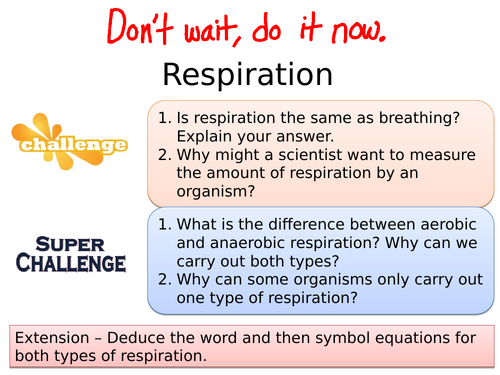 Aerobic and Anaerobic Respiration